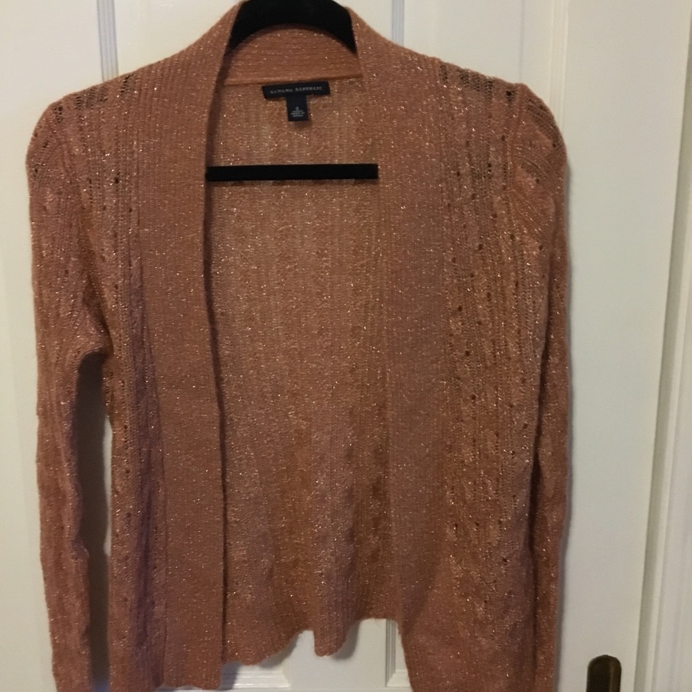 COPY - Banana Republic Shimmery Open Cardigan
